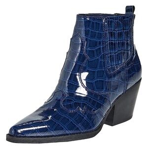 Sam Edelman Winona  Croc Cowboy Boots NWOT